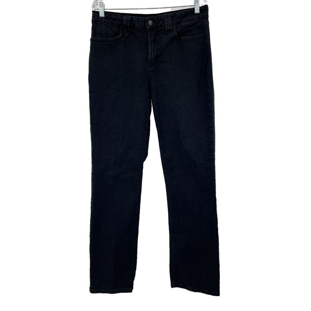 NYDJ Straight Women's Jeans Size 14 Blue Dark Wash Lift Tuck Technology 32L
